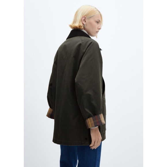 Mango Niagara Waxed Cotton Jacket NWT - Picture 3 of 15